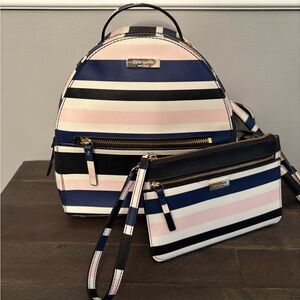 Kate Spade Laurel Way Sammi Backpack and Wristlet Bundle